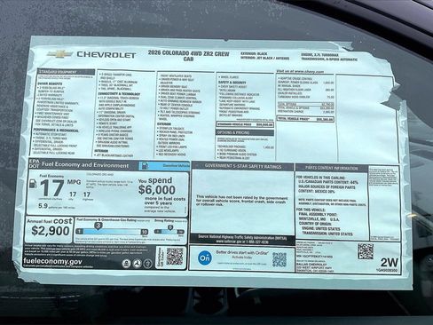 New 2026 Chevrolet Colorado ZR2 w/ Technology Package image 16