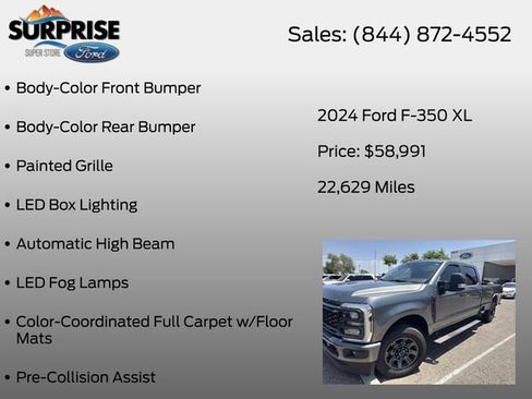 Used 2024 Ford F350 XL w/ STX Appearance Package AWD/4WD image 13