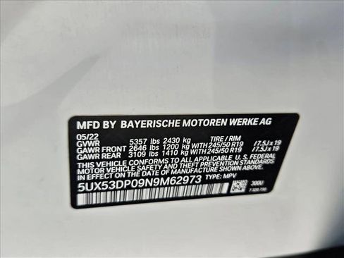 Certified 2022 BMW X3 xDrive30i w/ Convenience Package image 24