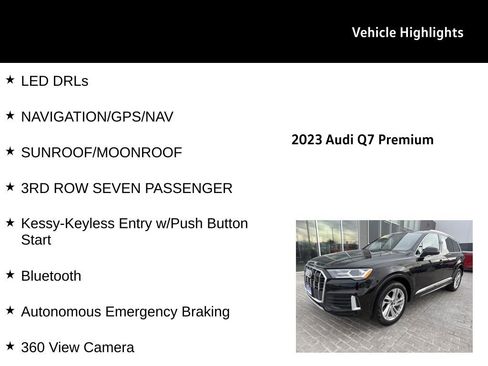 Used 2023 Audi Q7 2.0T Premium w/ Convenience Package image 28