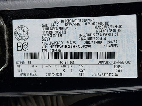 Used 2017 Ford F150 XLT w/ Equipment Group 302A Luxury image 30