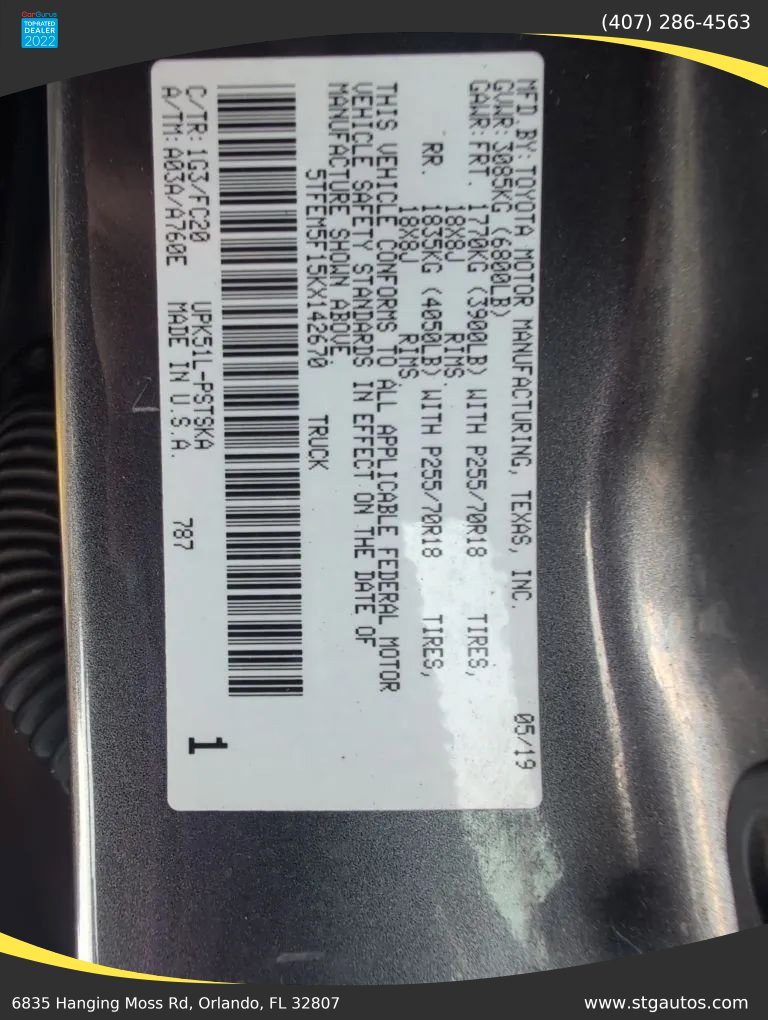 Used 2019 Toyota Tundra SR5 w/ SR5 Upgrade Package RWD image 30