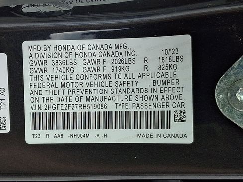 Used 2024 Honda Civic LX image 27