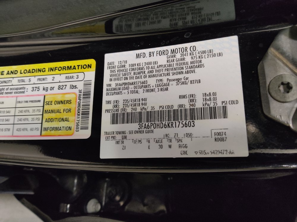 Used 2019 Ford Fusion SE w/ Equipment Group 151A FWD image 33