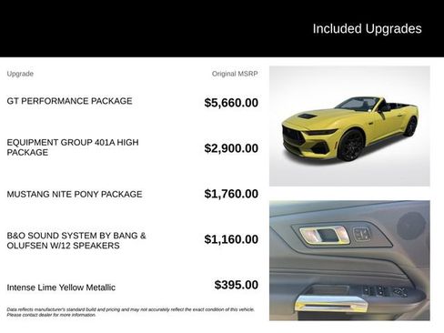 New 2025 Ford Mustang GT Premium w/ GT Performance Package RWD image 5