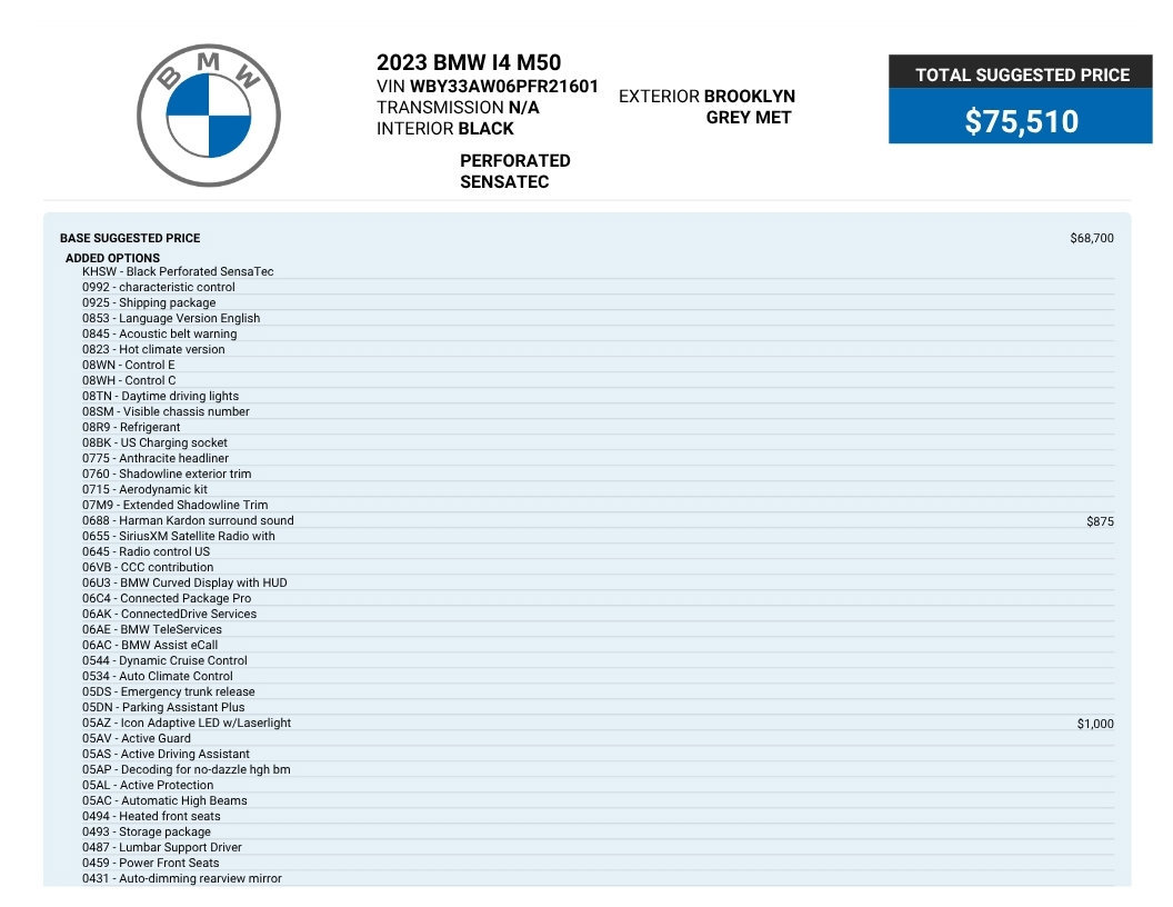Used 2023 BMW i4 M50 w/ Premium Package AWD/4WD image 80