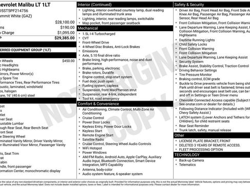 Used 2023 Chevrolet Malibu LT image 1