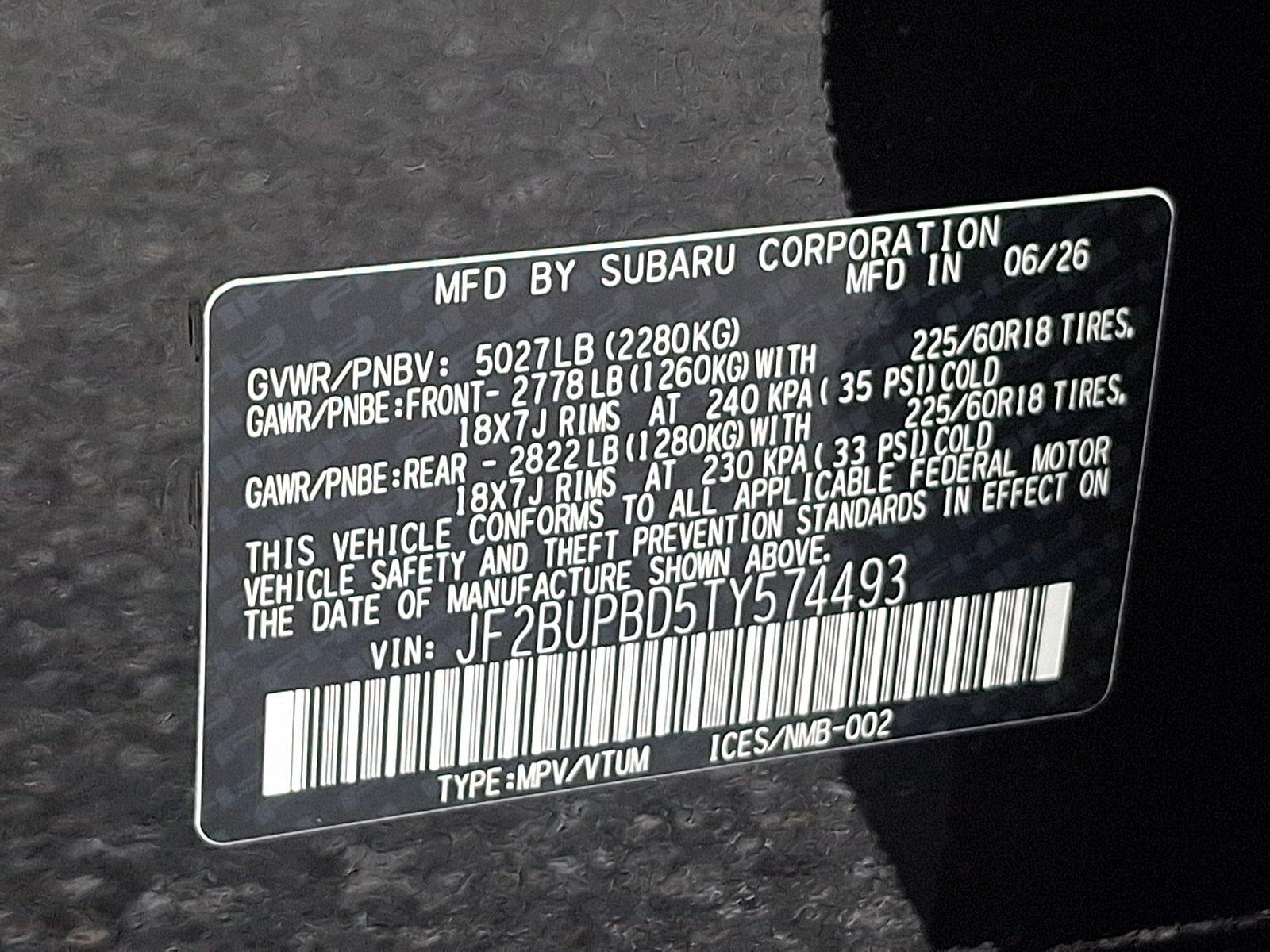 New 2026 Subaru Outback Premium AWD/4WD image 18