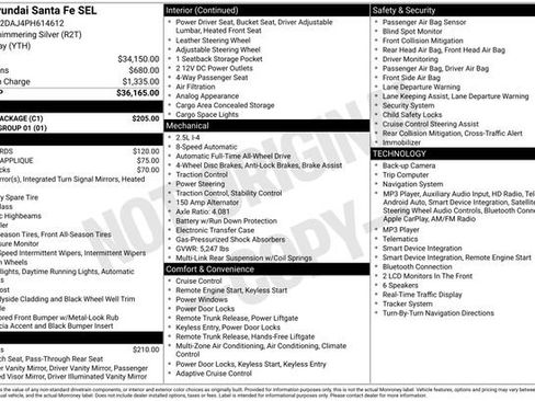 Used 2023 Hyundai Santa Fe SEL w/ Cargo Package AWD/4WD image 3