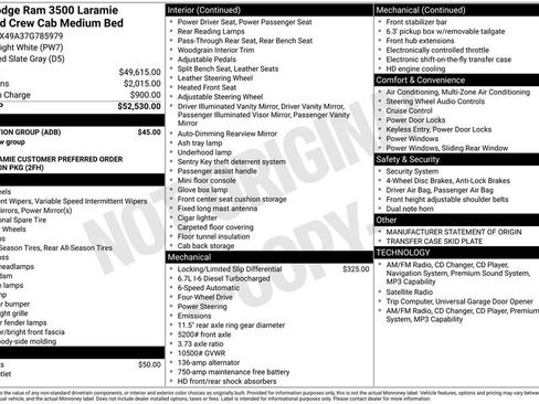 Used 2007 Dodge Ram 3500 Truck Laramie w/ Protection Group AWD/4WD image 27
