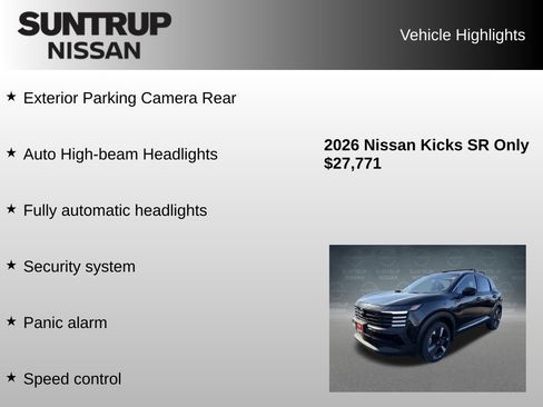 Used 2026 Nissan Kicks SR w/ Cold Weather Package AWD/4WD image 38