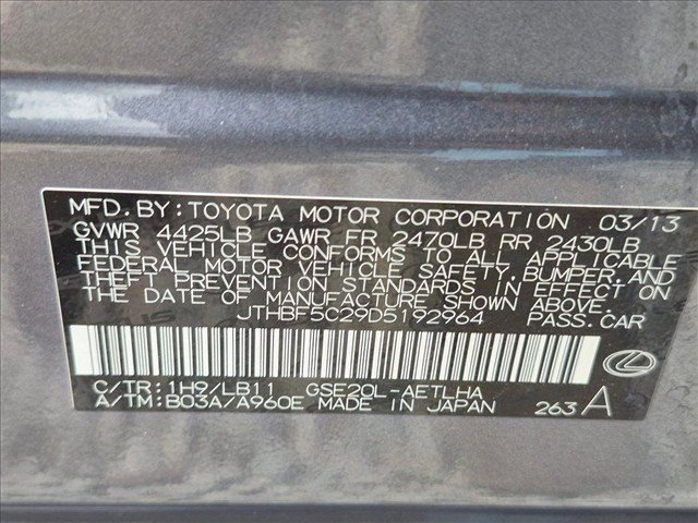 Used 2013 Lexus IS 250 w/ Premium Pkg Value Edition RWD image 16