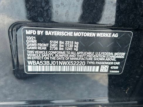 Used 2022 BMW 540i w/ M Sport Package RWD image 47