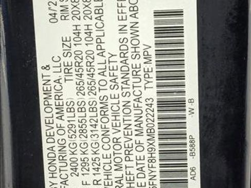 Used 2021 Honda Passport Touring image 27