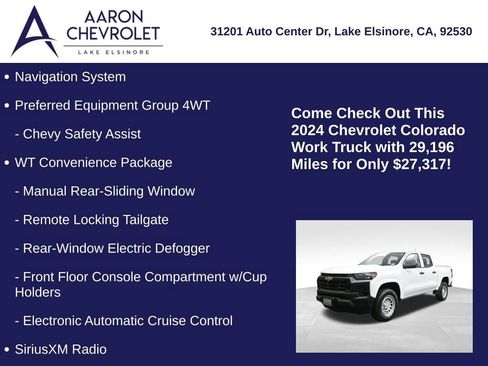 Used 2024 Chevrolet Colorado W/T w/ WT Convenience Package image 5