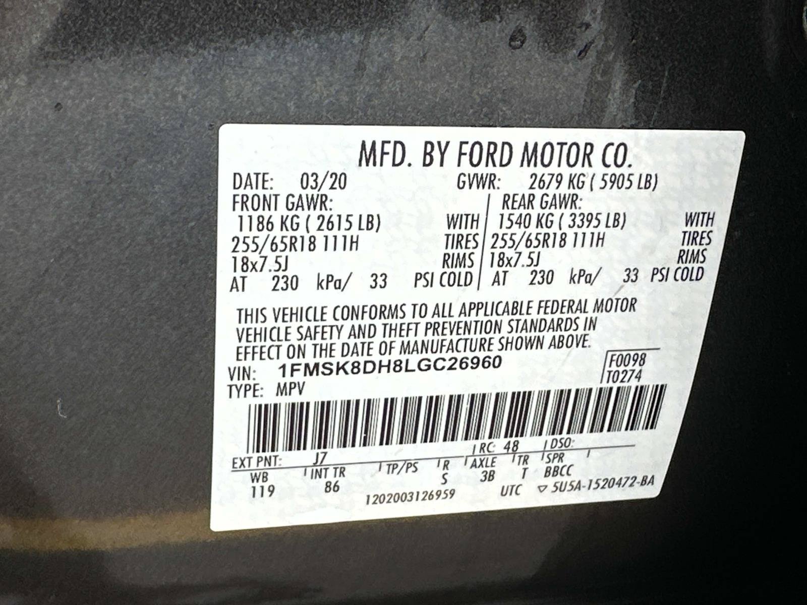 Used 2020 Ford Explorer XLT w/ Comfort Package AWD/4WD image 18