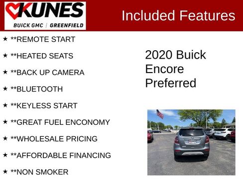 Used 2020 Buick Encore Preferred FWD image 2