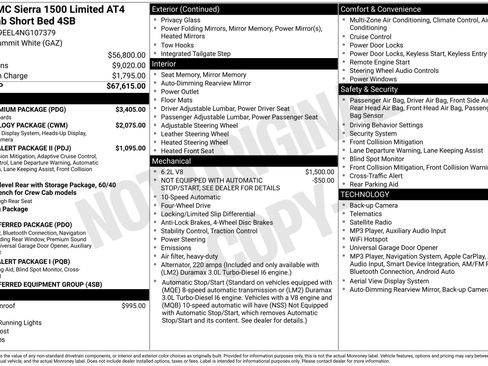 Used 2022 GMC Sierra 1500 AT4 w/ AT4 Premium Package AWD/4WD image 2