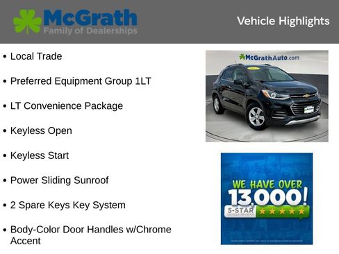 Used 2017 Chevrolet Trax LT w/ Sun & Sound Package FWD image 6