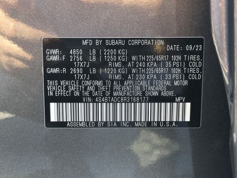 Used 2024 Subaru Outback Premium AWD/4WD image 22