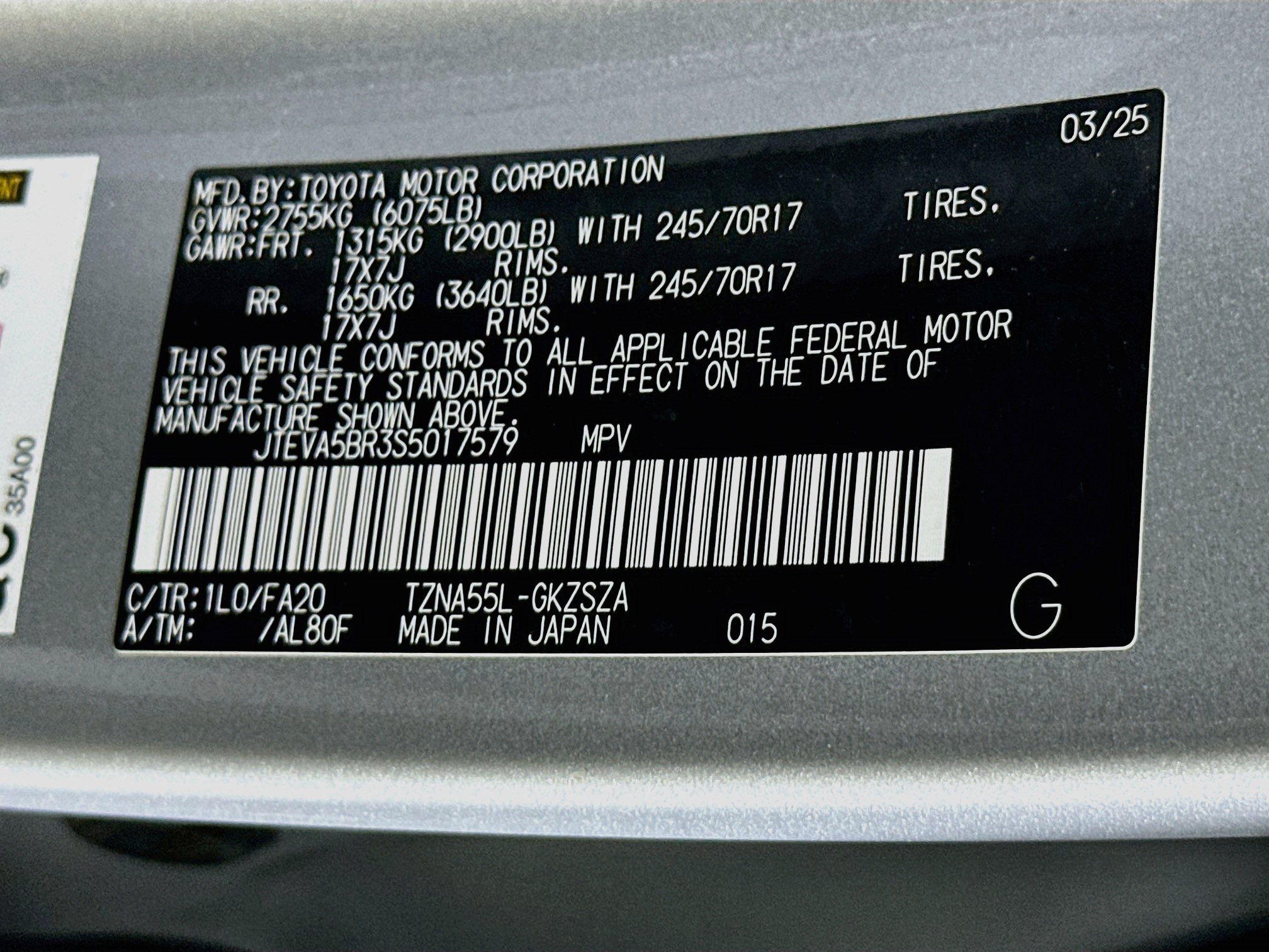 Used 2025 Toyota 4Runner SR5 AWD/4WD image 12