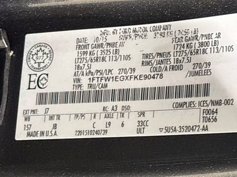 Used 2015 Ford F150 XLT w/ Equipment Group 302A Luxury AWD/4WD image 23