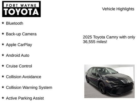 Used 2025 Toyota Camry SE FWD image 7