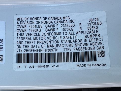 Certified 2026 Honda Civic Sport Touring image 25