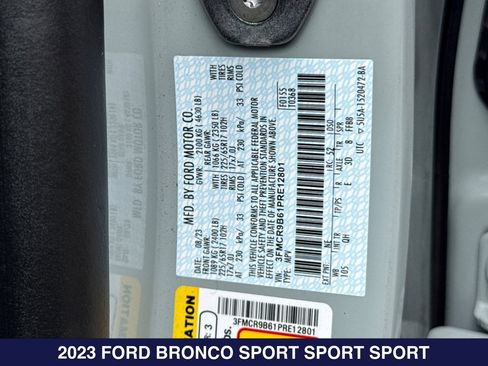 Used 2023 Ford Bronco Sport Big Bend AWD/4WD image 30