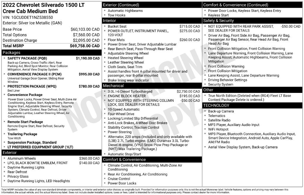 Used 2022 Chevrolet Silverado 1500 LT w/ Safety Package AWD/4WD image 26