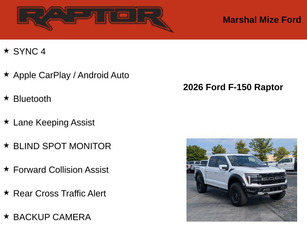 New 2026 Ford F150 Raptor AWD/4WD image 2