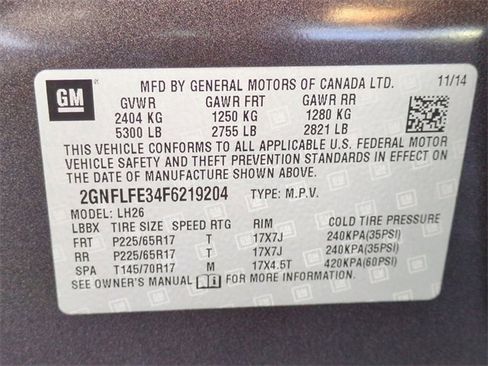 Certified 2015 Chevrolet Equinox LT image 33