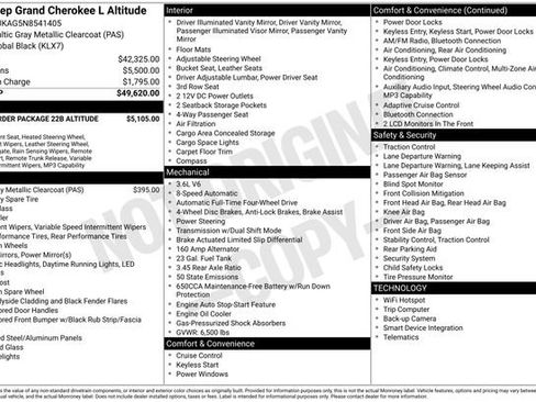 Used 2022 Jeep Grand Cherokee L Laredo AWD/4WD image 46
