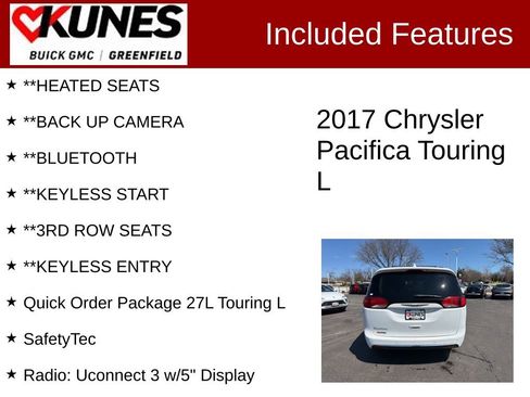 Used 2017 Chrysler Pacifica Touring-L image 2
