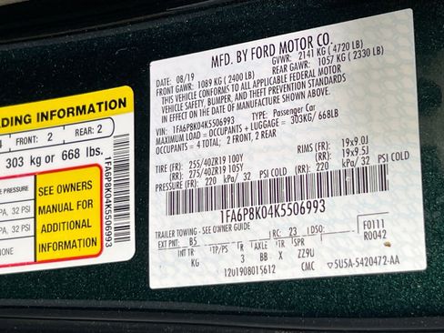 Used 2019 Ford Mustang Bullitt w/ Bullitt Electronics Package image 30