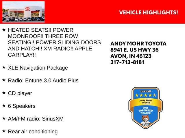 Used 2019 Toyota Sienna XLE w/ XLE Navigation Package FWD image 2