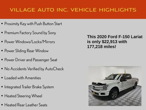 Used 2020 Ford F150 Lariat w/ Equipment Group 502A Luxury AWD/4WD image 14