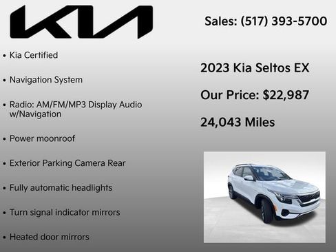 Used 2023 Kia Seltos EX image 7