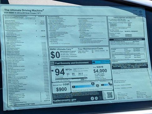 New 2026 BMW i4 xDrive40i w/ Premium Package AWD/4WD image 20