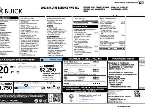 Used 2022 Buick Enclave Essence w/ Experience Buick Package image 3