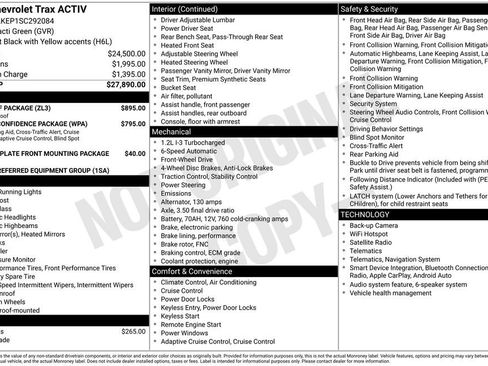 Used 2025 Chevrolet Trax ACTIV w/ Sunroof Package FWD image 2