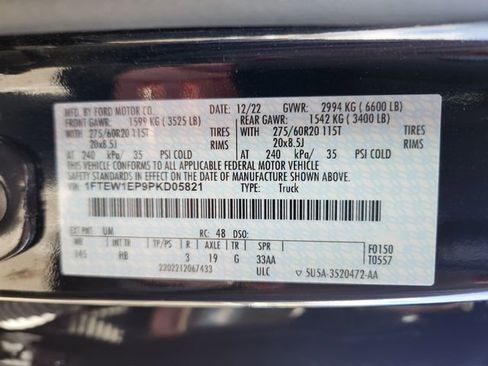 Certified 2023 Ford F150 Lariat w/ Equipment Group 502A High image 30