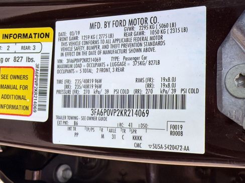 Used 2019 Ford Fusion Sport image 19