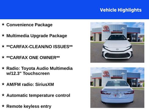 Used 2025 Toyota Camry SE w/ Multimedia Upgrade Package image 4