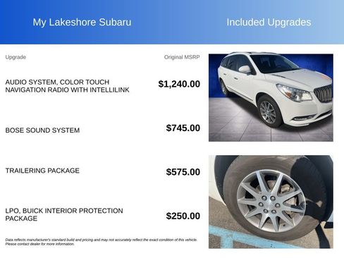 Used 2017 Buick Enclave Leather w/ Trailering Package AWD/4WD image 8