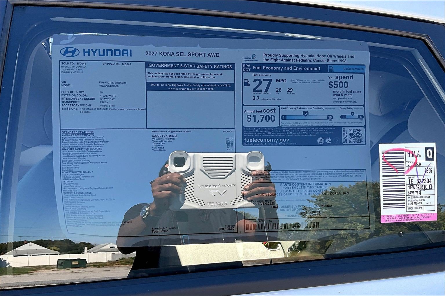 New 2027 Hyundai Kona SEL Sport AWD/4WD image 14