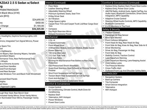 Certified 2024 MAZDA MAZDA3 s FWD image 28