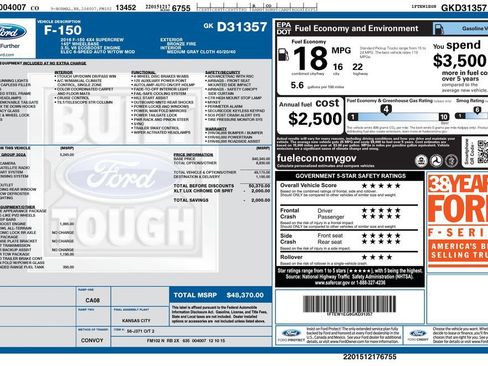 Used 2016 Ford F150 XLT w/ Equipment Group 302A Luxury AWD/4WD image 32