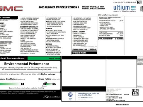 Used 2023 GMC Hummer EV Edition 1 AWD/4WD image 3