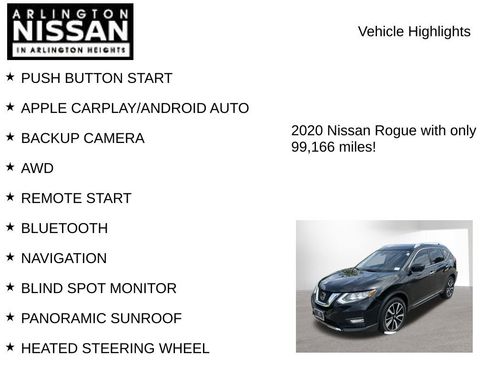 Used 2020 Nissan Rogue SL w/ Premium Package AWD/4WD image 8